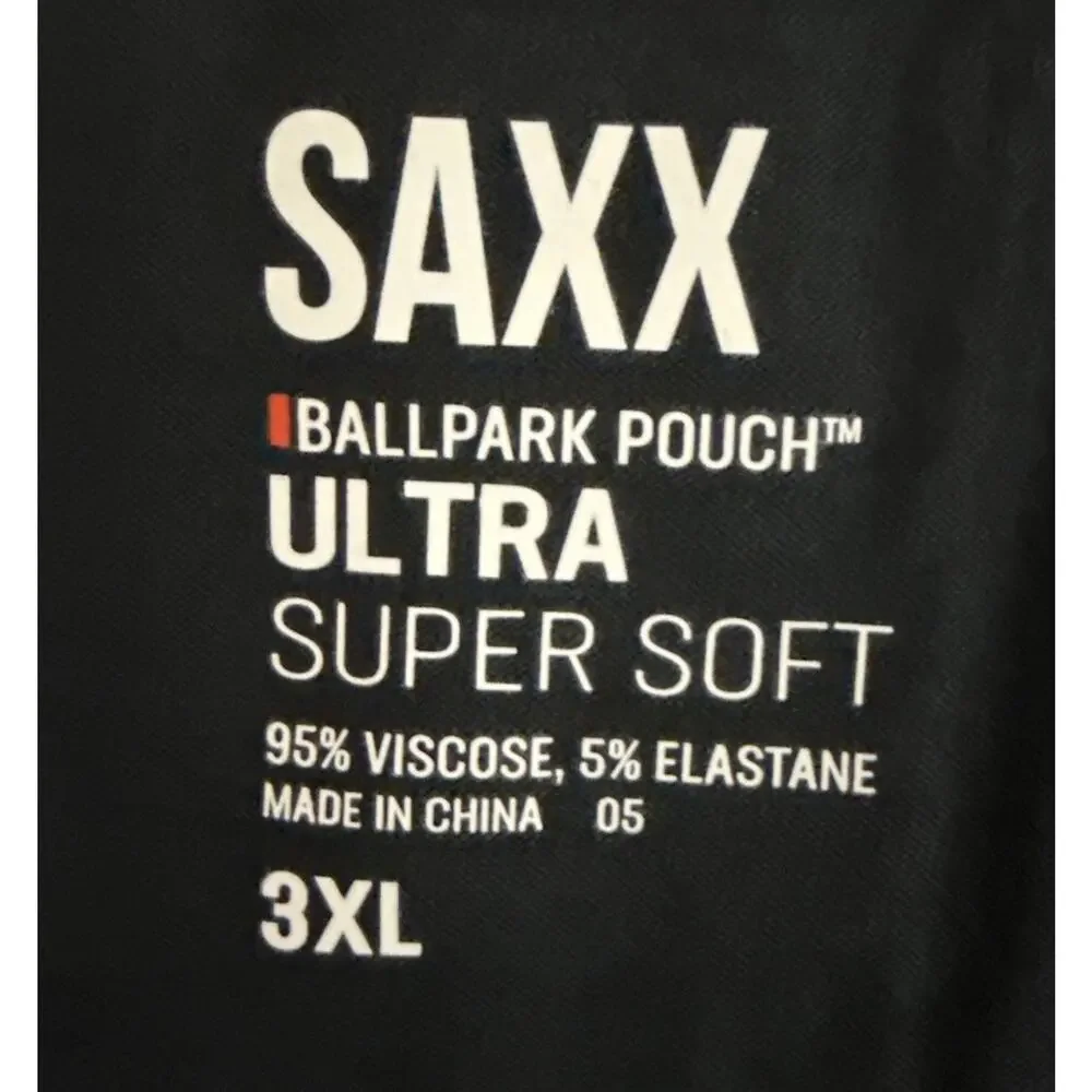 Saxx Boxer Briefs Mens 3XL Relaxed Fit Ultra Super Soft Ballpark Pouch Lot 3 NWT